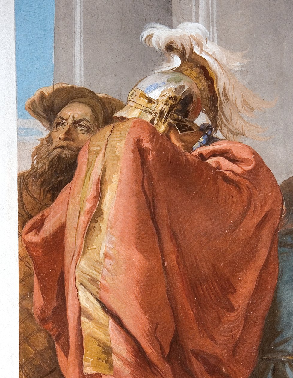 Részlet Agamemnonról, Iphigenia feláldozásából, a Palazzina bejárati csarnokából, 1757 alkotó: Giovanni Battista Tiepolo
