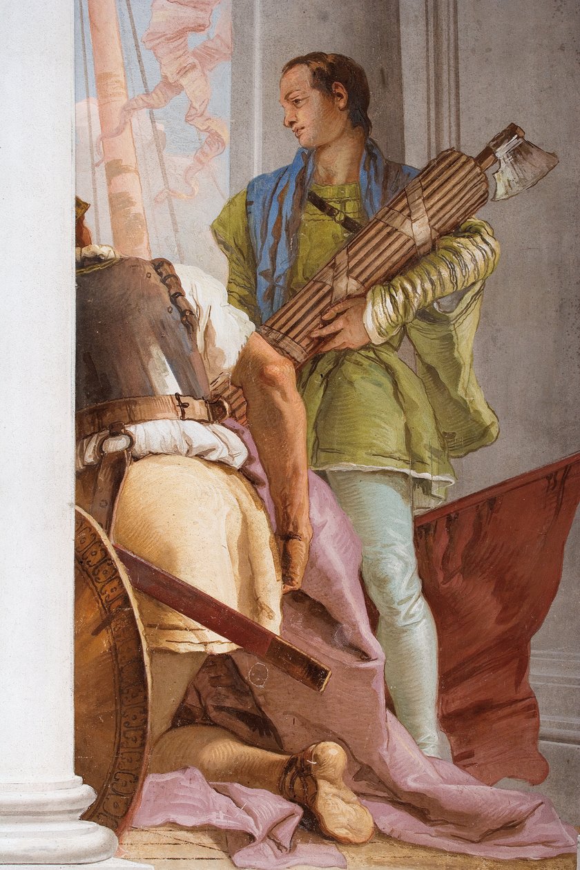 Részlet a görög flotta Aulisban, a Palazzina bejárati csarnokából, 1757 (frézo) alkotó: Giovanni Battista Tiepolo