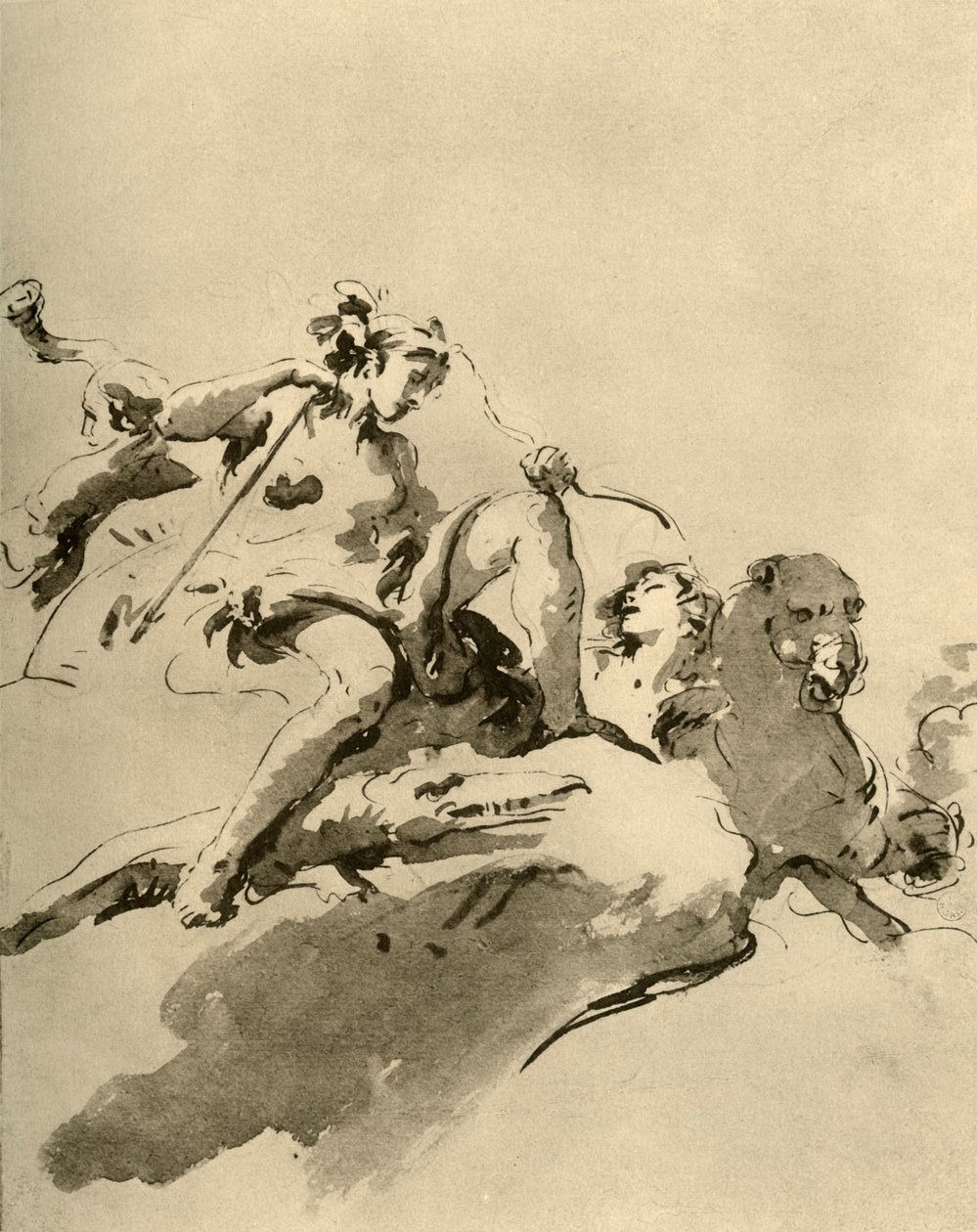 Diana, 18. század közepe, 1928 alkotó: Giovanni Battista Tiepolo