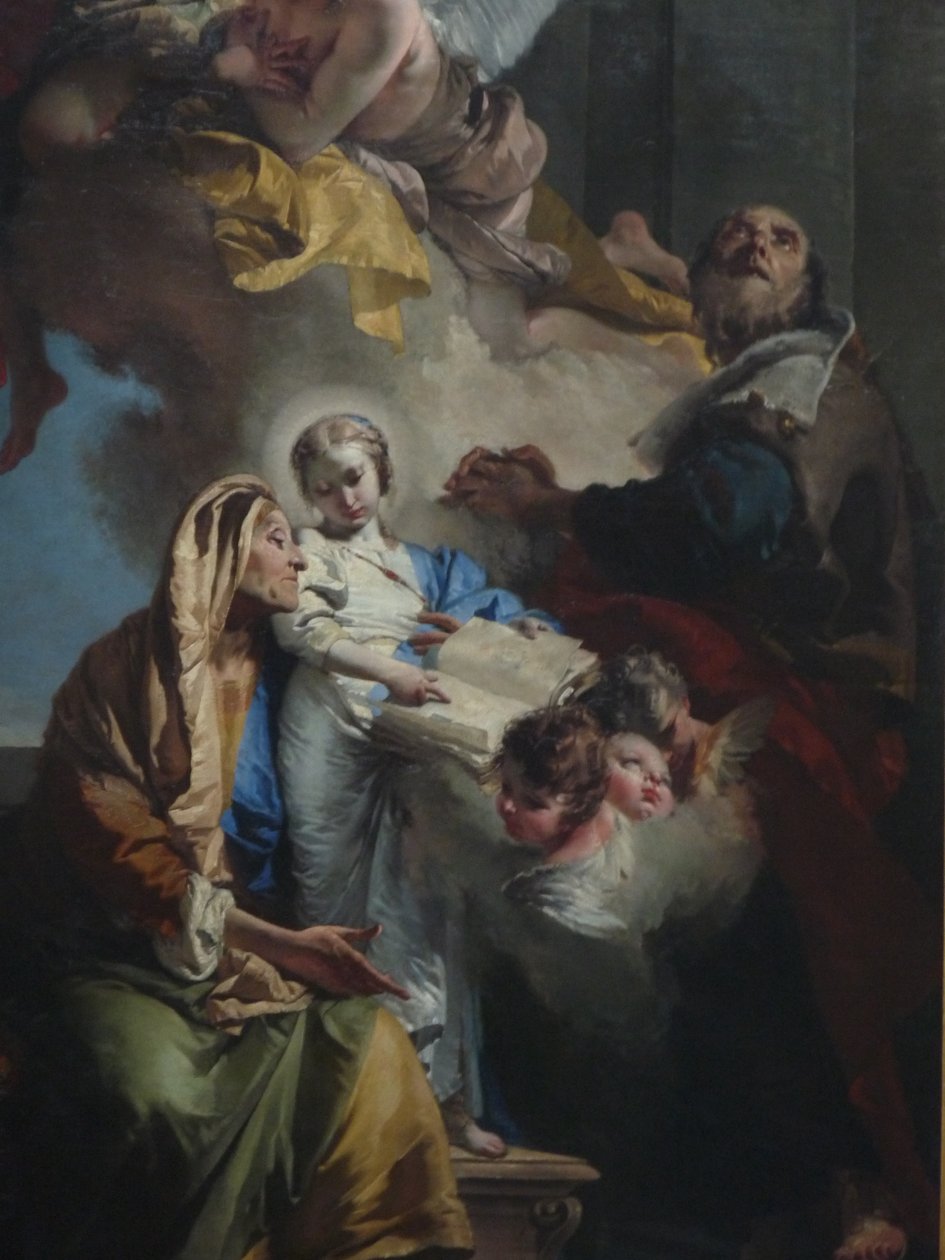 A Szűz nevelése alkotó: Giovanni Battista Tiepolo