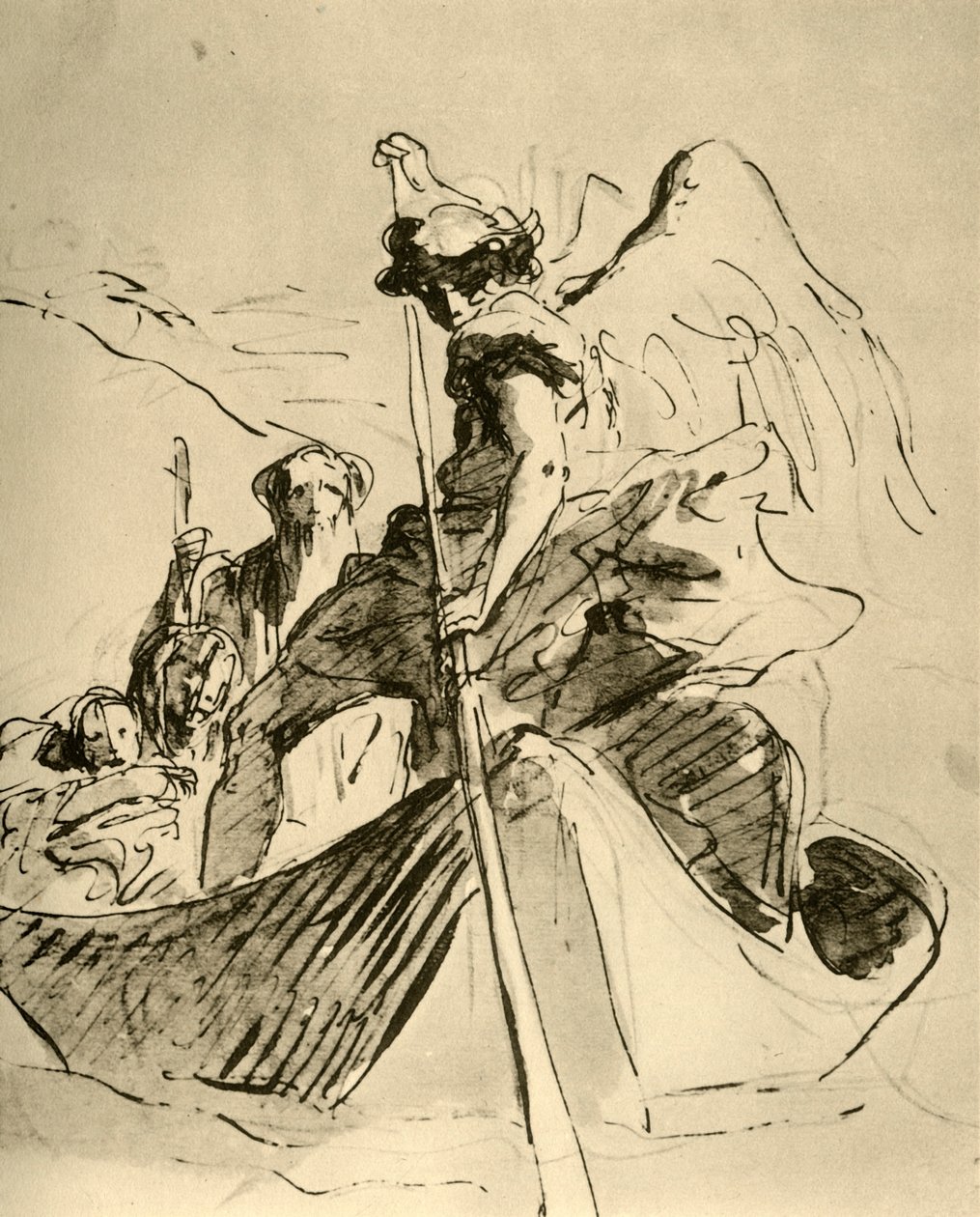 Repülés Egyiptomba, 18. század közepe, 1928 alkotó: Giovanni Battista Tiepolo