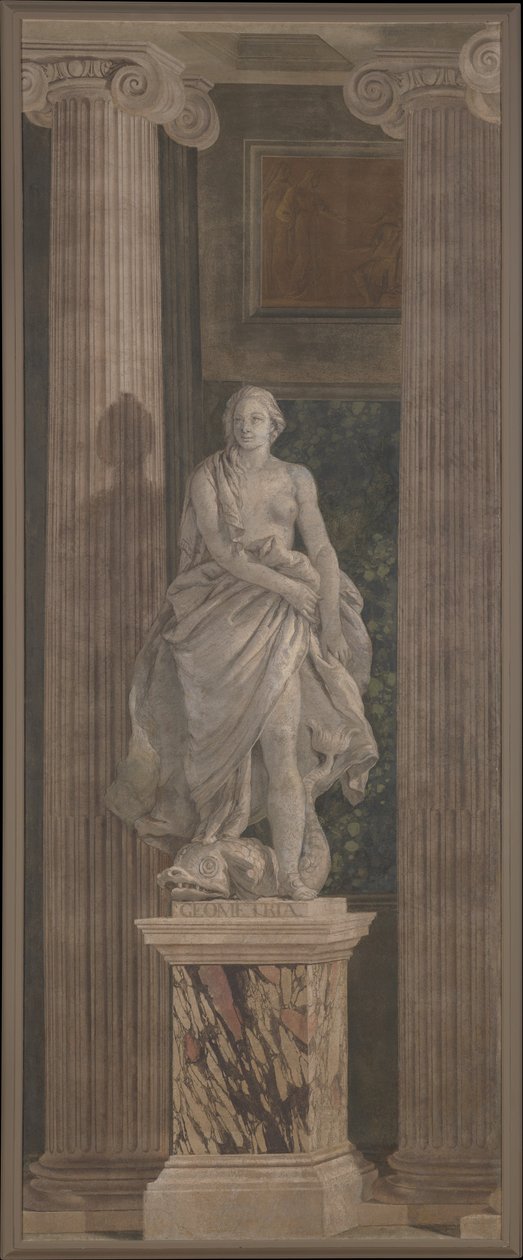 Geometria, 1760 (vászonra átvitt freskó) alkotó: Giovanni Battista Tiepolo