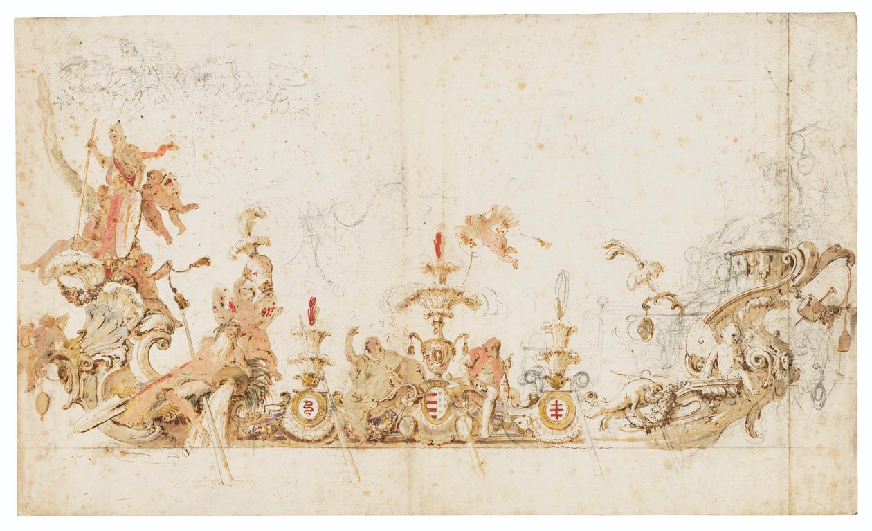 Giovanni Battista Tiepolo, Lengyelország diadala (Díszgondola terve) alkotó: Giovanni Battista Tiepolo