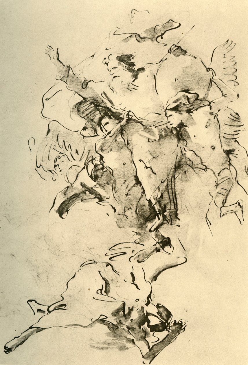 Isten, az Atya angyalokkal körülvéve, 1758-1759, 1928 alkotó: Giovanni Battista Tiepolo