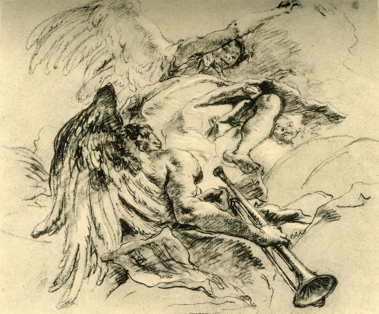 Angyalcsoport, c1754, 1928 alkotó: Giovanni Battista Tiepolo