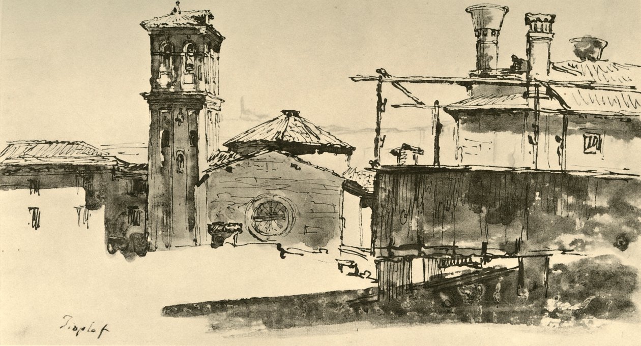 Épületcsoport, 18. század közepe, 1928 alkotó: Giovanni Battista Tiepolo