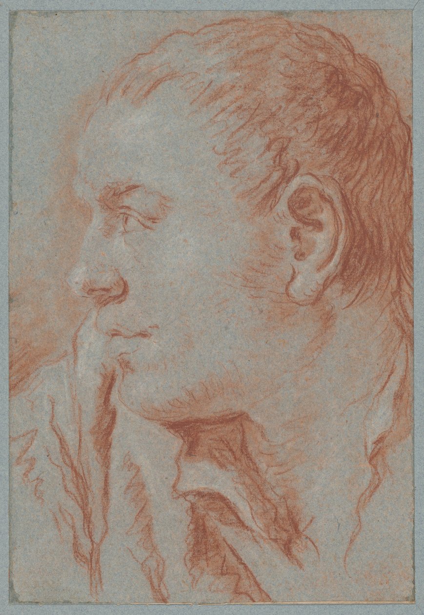 Egy profilú fiatalember feje alkotó: Giovanni Battista Tiepolo