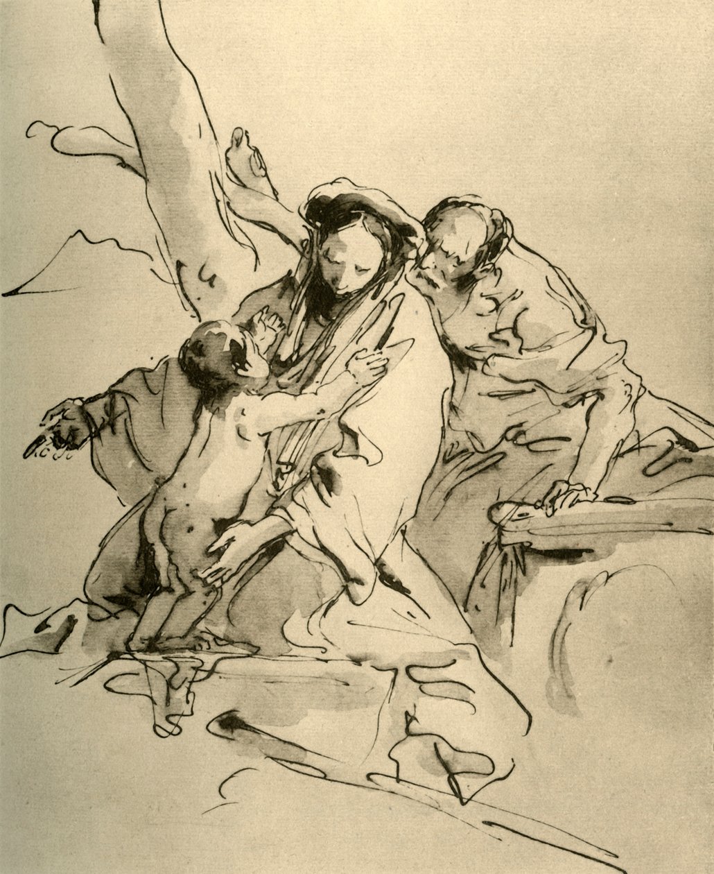 Szent Család, 18. század közepe, 1928 alkotó: Giovanni Battista Tiepolo