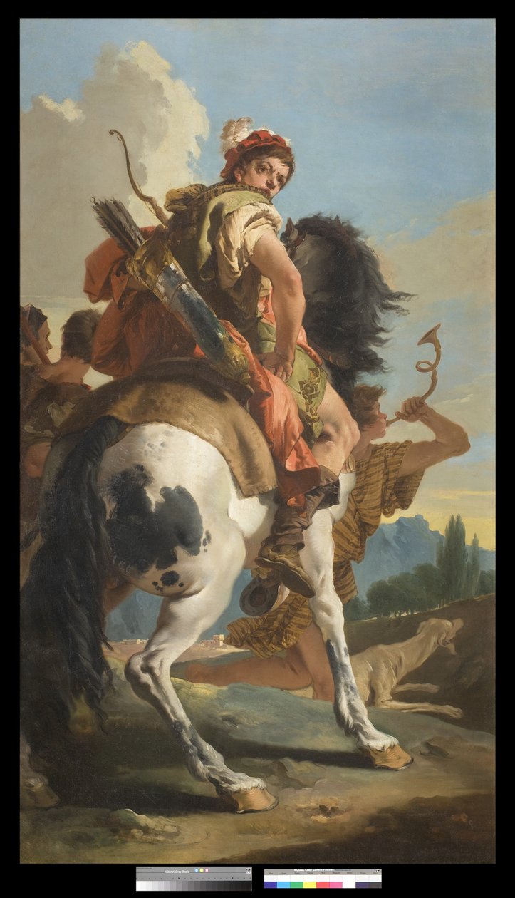 Vadász lóháton, 1718-30 alkotó: Giovanni Battista Tiepolo