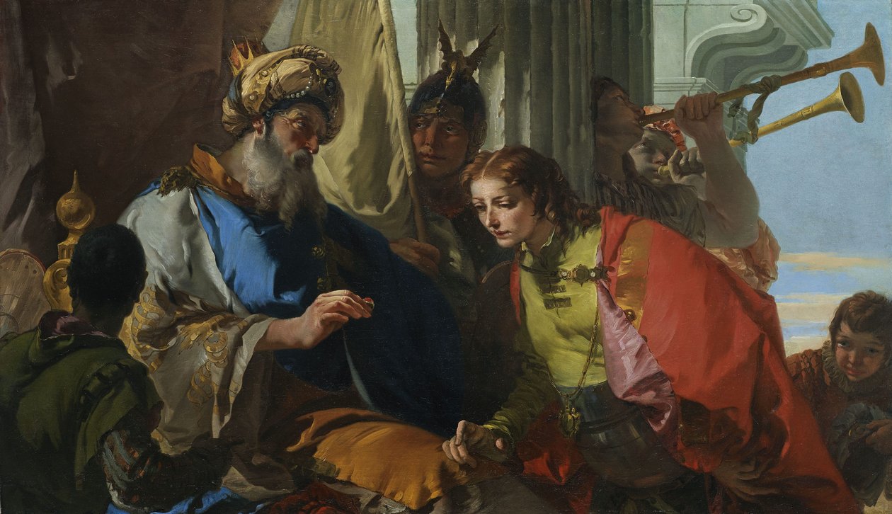 József megkapja a fáraó gyűrűjét alkotó: Giovanni Battista Tiepolo