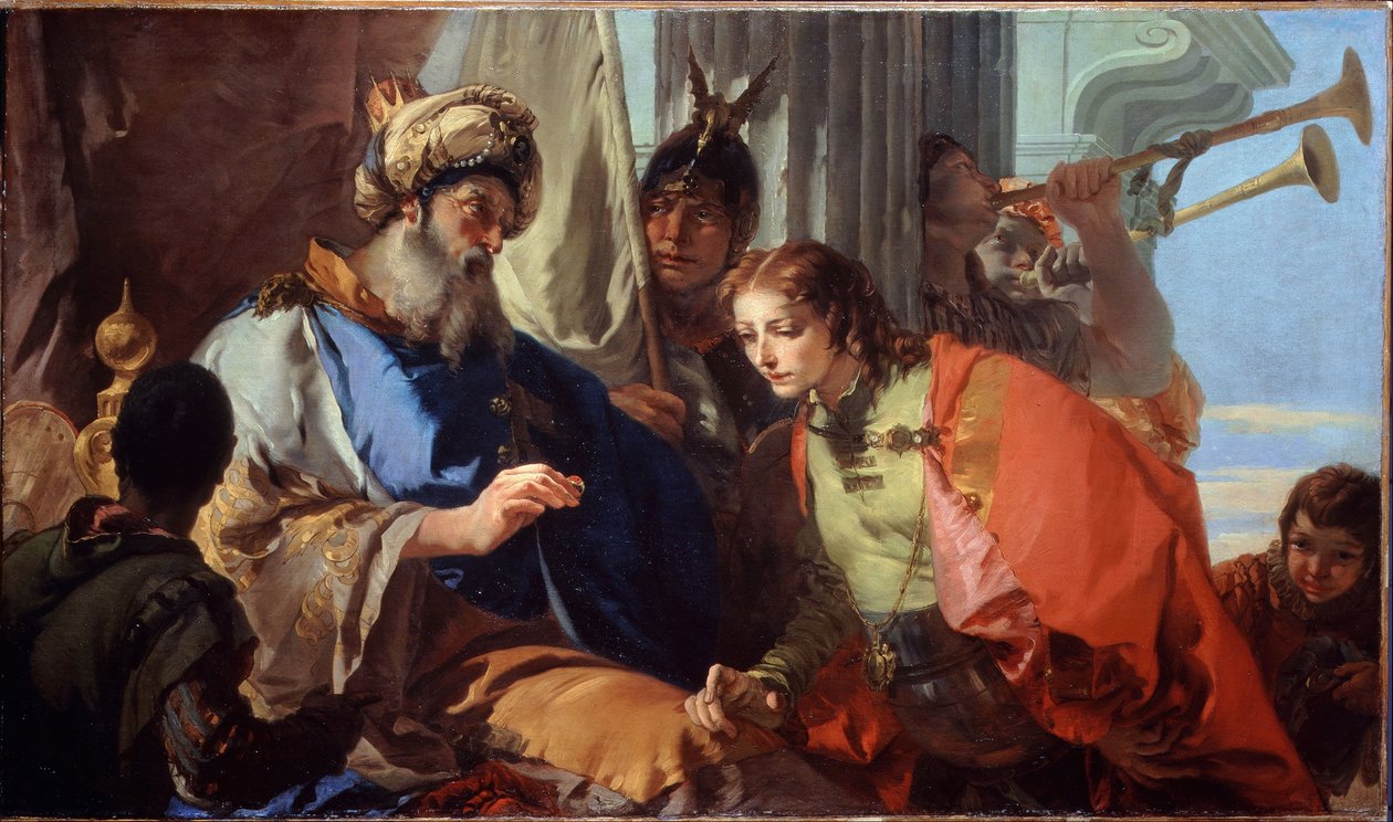 József megkapja a fáraó gyűrűjét alkotó: Giovanni Battista Tiepolo