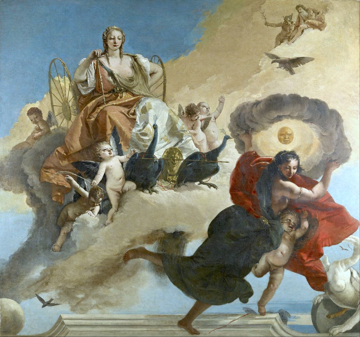 Juno és Luna alkotó: Giovanni Battista Tiepolo