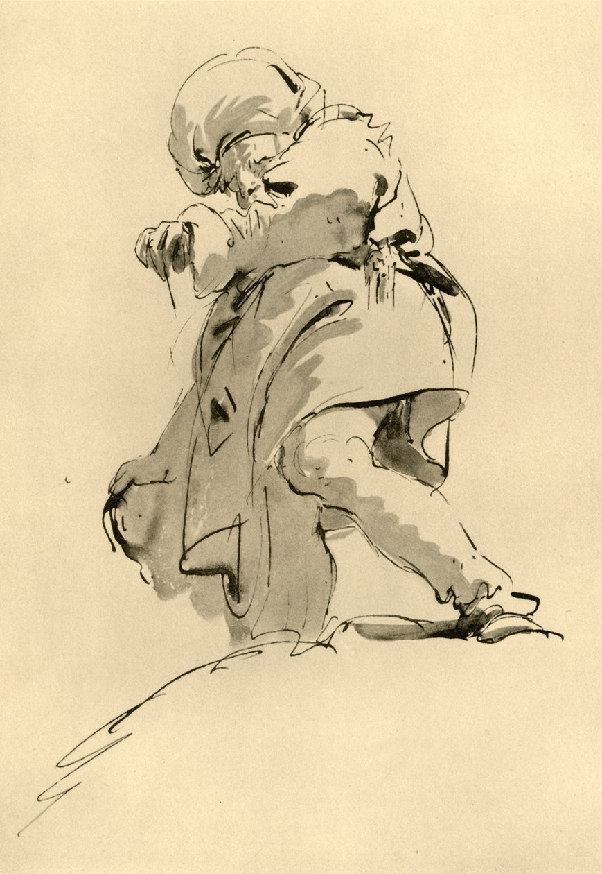 Turbános férfi, 18. század közepe, 1928 alkotó: Giovanni Battista Tiepolo