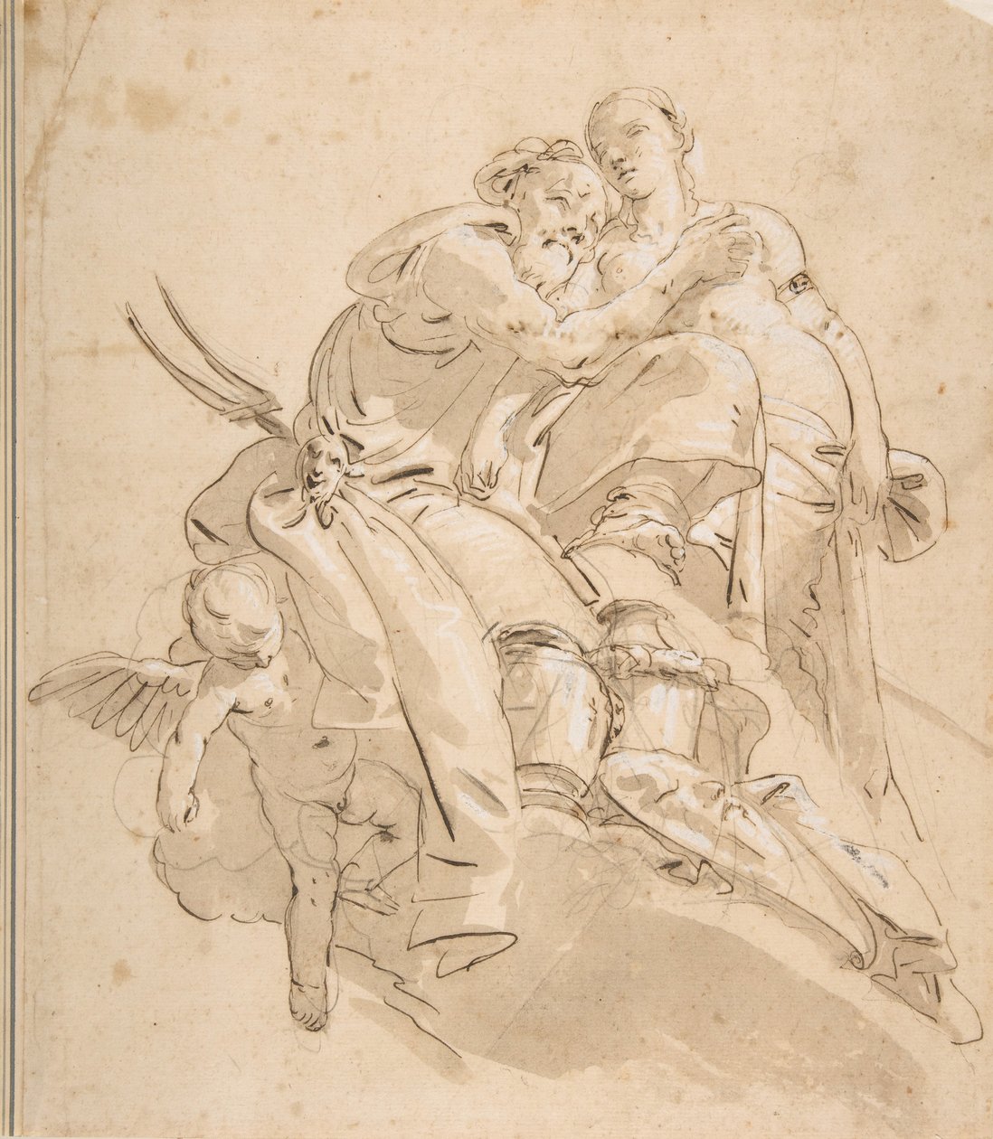 Tengeri istenség kísérő női alakkal, kb. 1716-1770. alkotó: Giovanni Battista Tiepolo