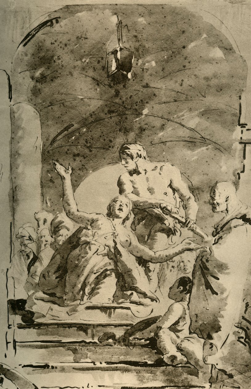 S. Giustina mártíromsága, 1730-as évek, 1928 alkotó: Giovanni Battista Tiepolo