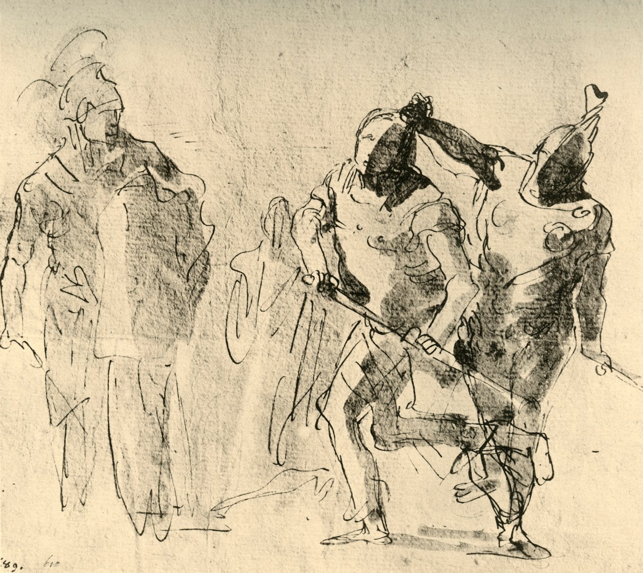 Minerva ellenőrzi Achilles haragját, c1757, 1928 alkotó: Giovanni Battista Tiepolo