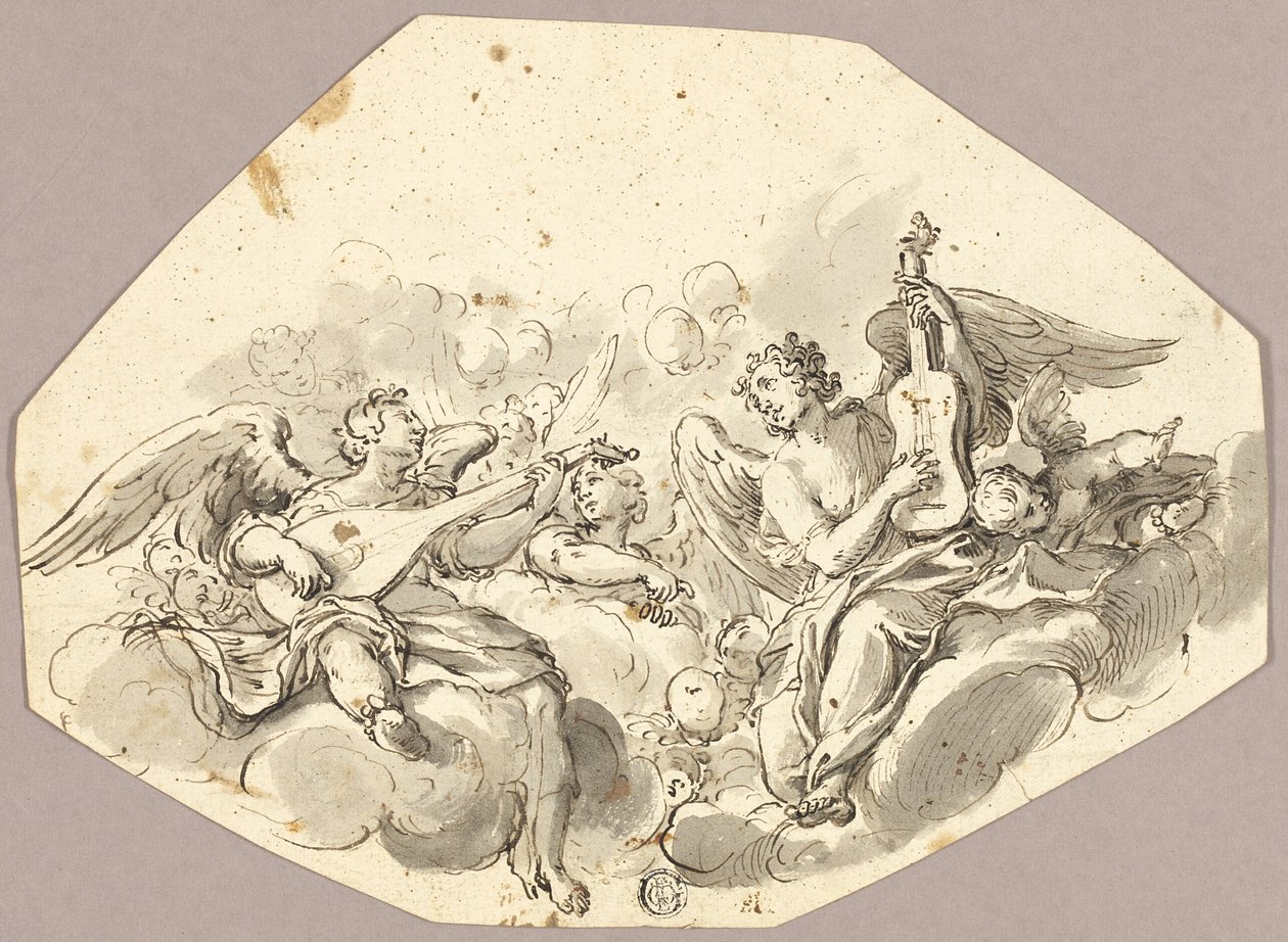 Zenész angyalok alkotó: Giovanni Battista Tiepolo