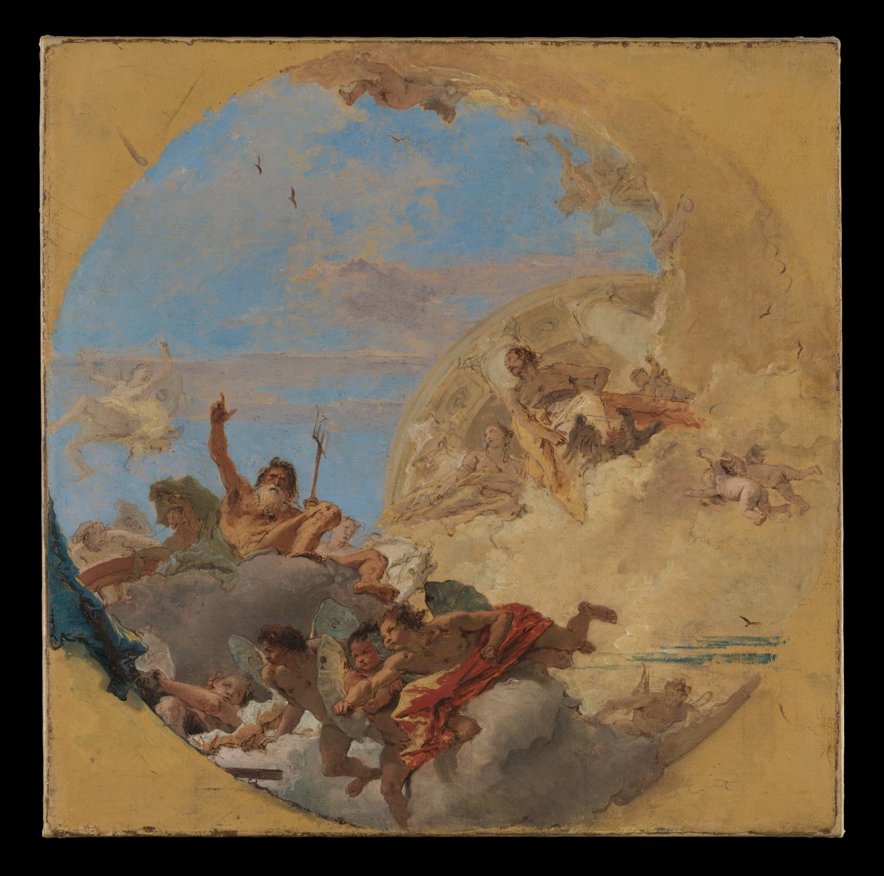 Neptunusz és a szelek alkotó: Giovanni Battista Tiepolo