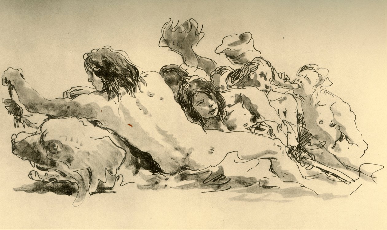 Nereids és Triton, 1753-1762, 1928 alkotó: Giovanni Battista Tiepolo