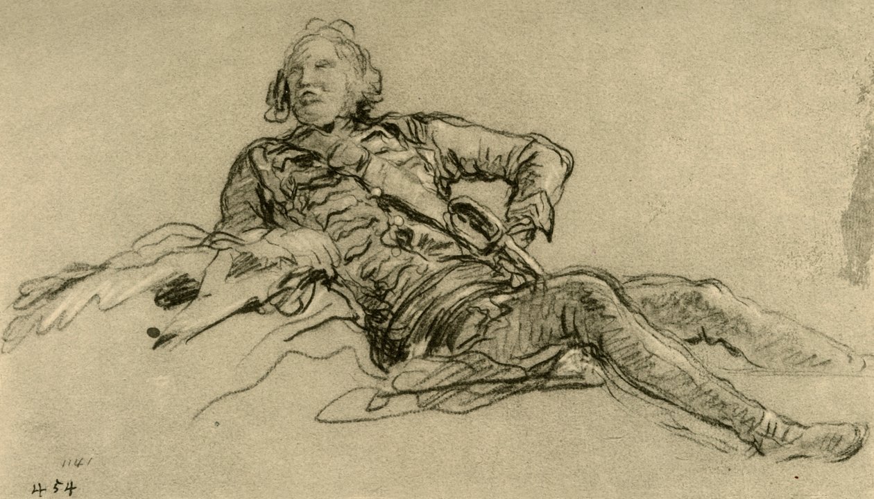 Tiszt pihen, 1752-1753, 1928 alkotó: Giovanni Battista Tiepolo