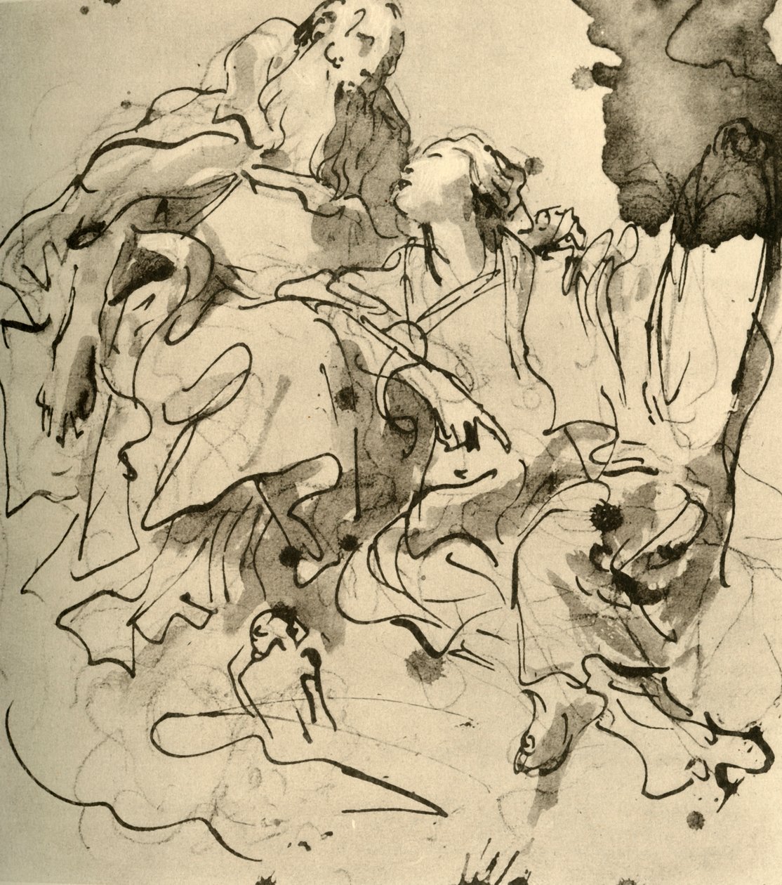 Öreg és fiatal nő, 1761, 1928 alkotó: Giovanni Battista Tiepolo