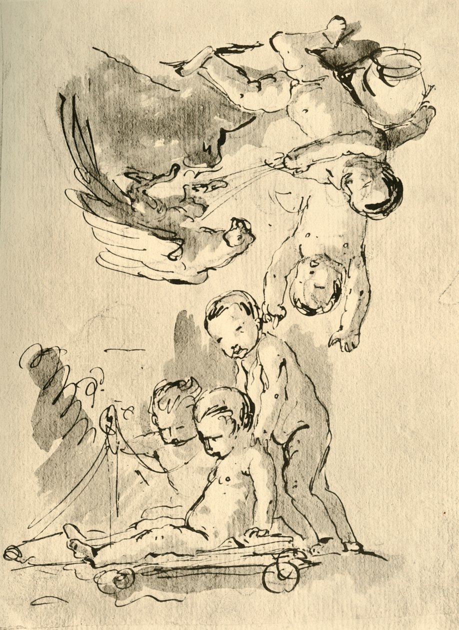 Játék Ámor, c1757, 1928 alkotó: Giovanni Battista Tiepolo