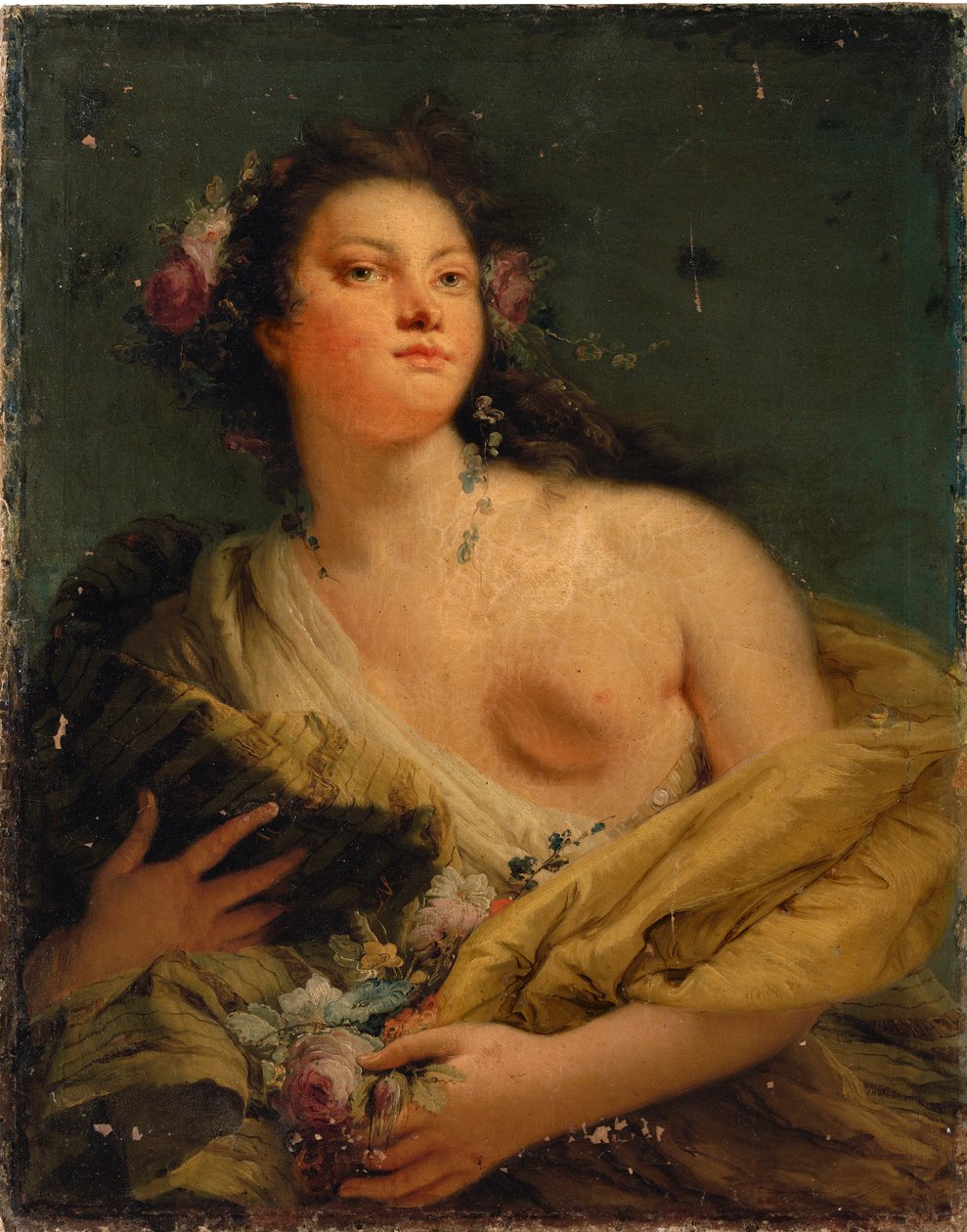 Egy hölgy portréja, mint Flóra alkotó: Giovanni Battista Tiepolo