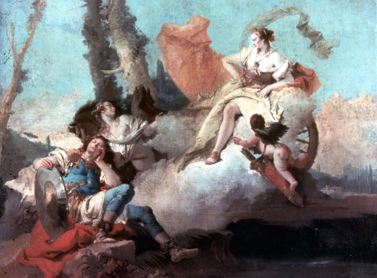 Armida által elvarázsolt Rinaldo 1742-1745 alkotó: Giovanni Battista Tiepolo