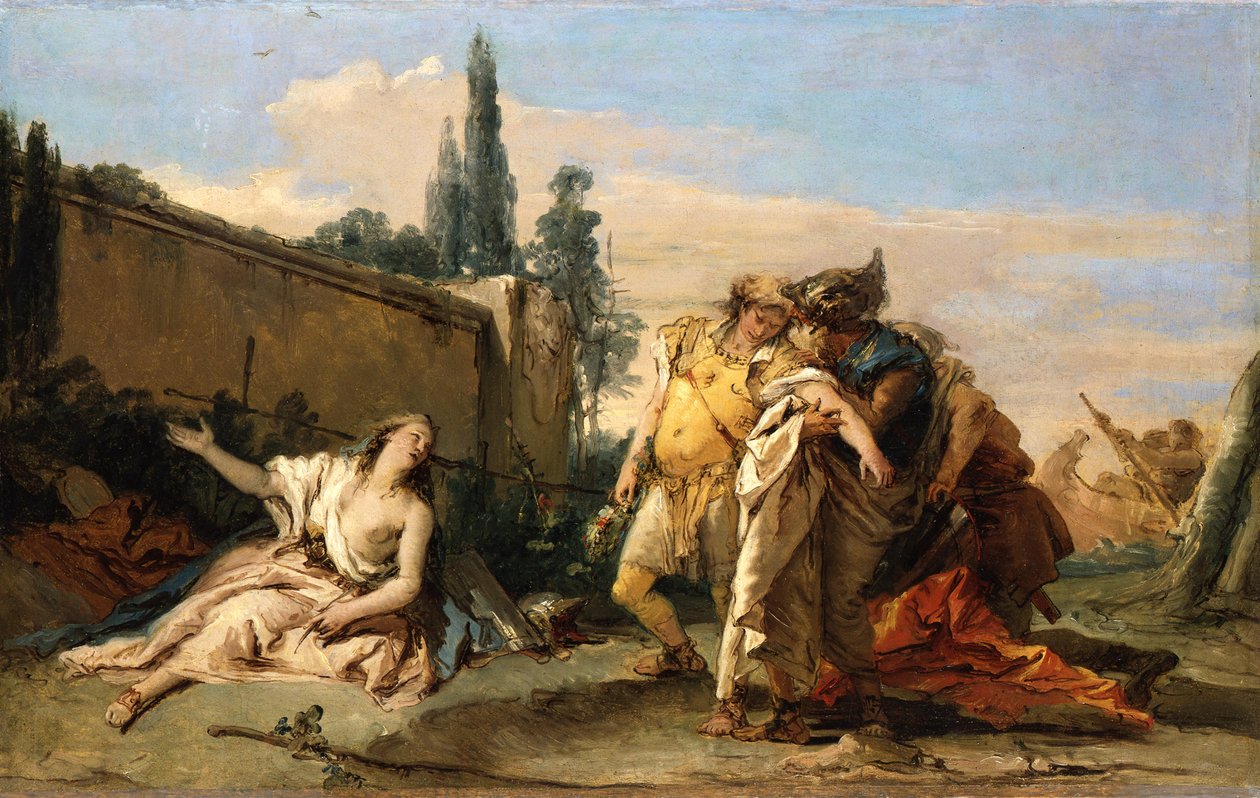 Rinaldo búcsúja Armidától alkotó: Giovanni Battista Tiepolo