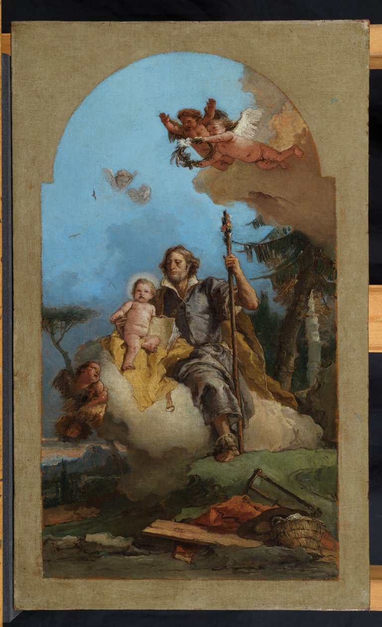 Szent József a gyermek Krisztussal, 1767 alkotó: Giovanni Battista Tiepolo