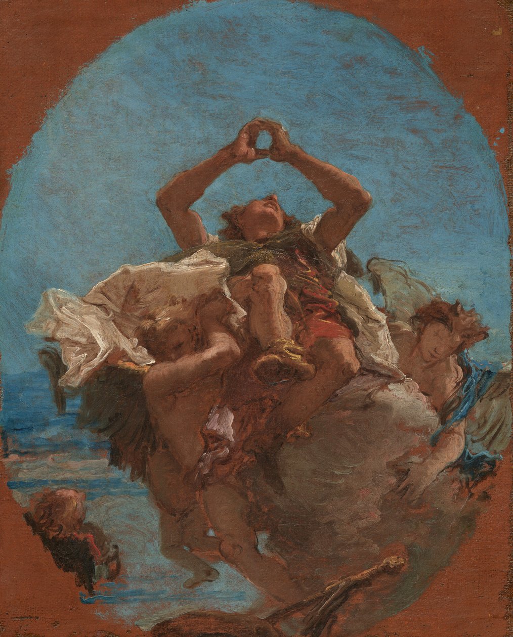 Der heilige Rochus von Engeln in den Himmel getragen alkotó: Giovanni Battista Tiepolo