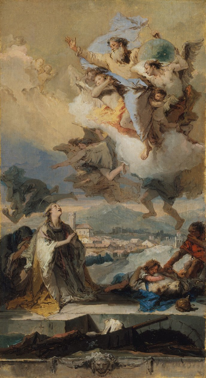 Szent Thekla imádkozik a pestisben szenvedőkért, 1758-59 alkotó: Giovanni Battista Tiepolo