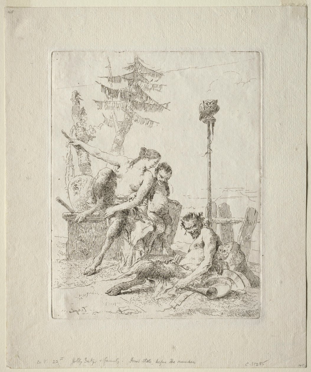 Scherzi di Fantasia: A boldog szatír és családja alkotó: Giovanni Battista Tiepolo