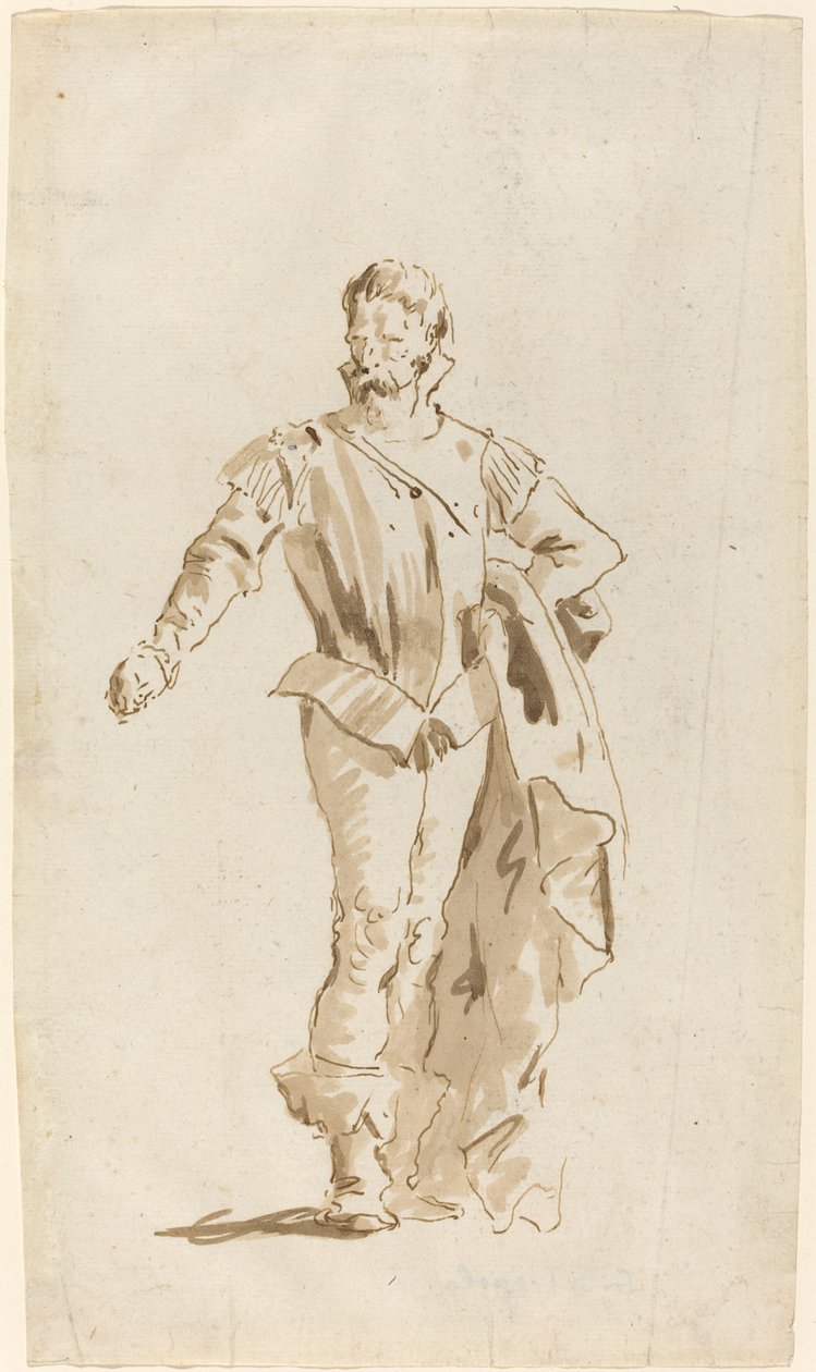Álló férfi tizenhatodik századi jelmezben alkotó: Giovanni Battista Tiepolo