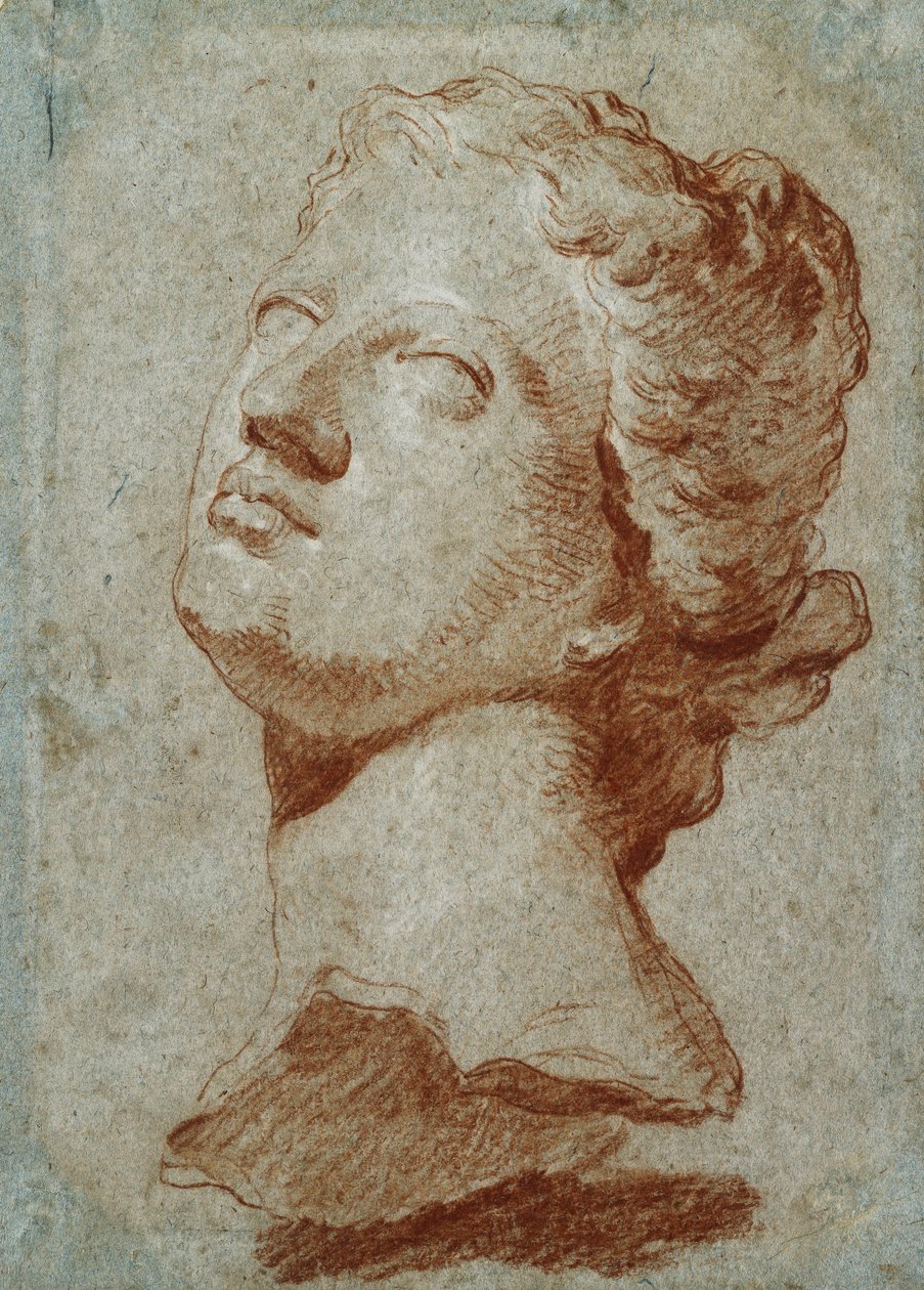 Tanulmány a Vénusz fejéről, az antik után, alkotó: Giovanni Battista Tiepolo