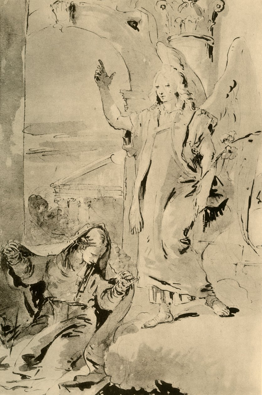 Angyali üdvözlet, 18. század közepe, 1928 alkotó: Giovanni Battista Tiepolo