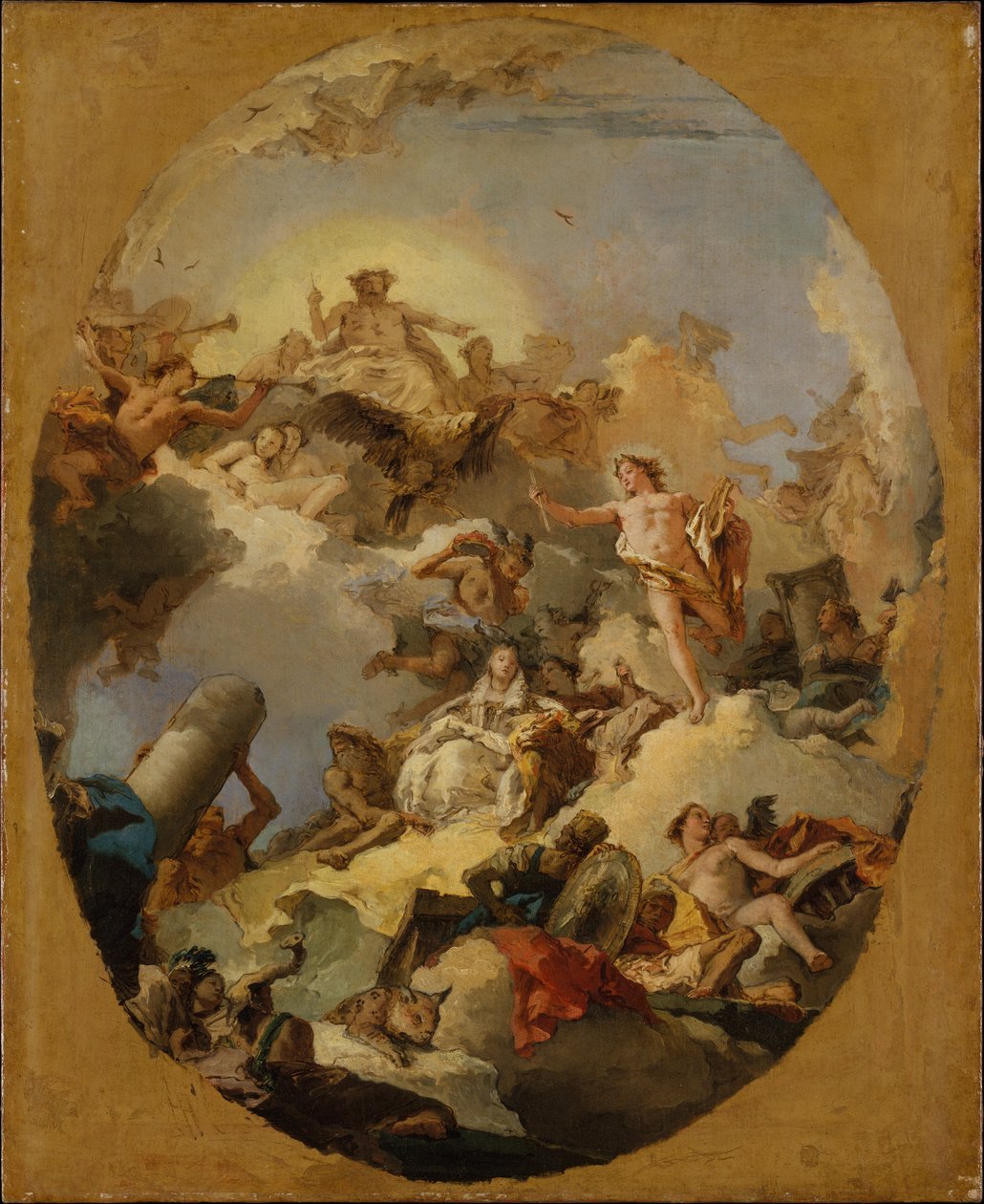 Die Apotheose der spanischen Monarchie alkotó: Giovanni Battista Tiepolo