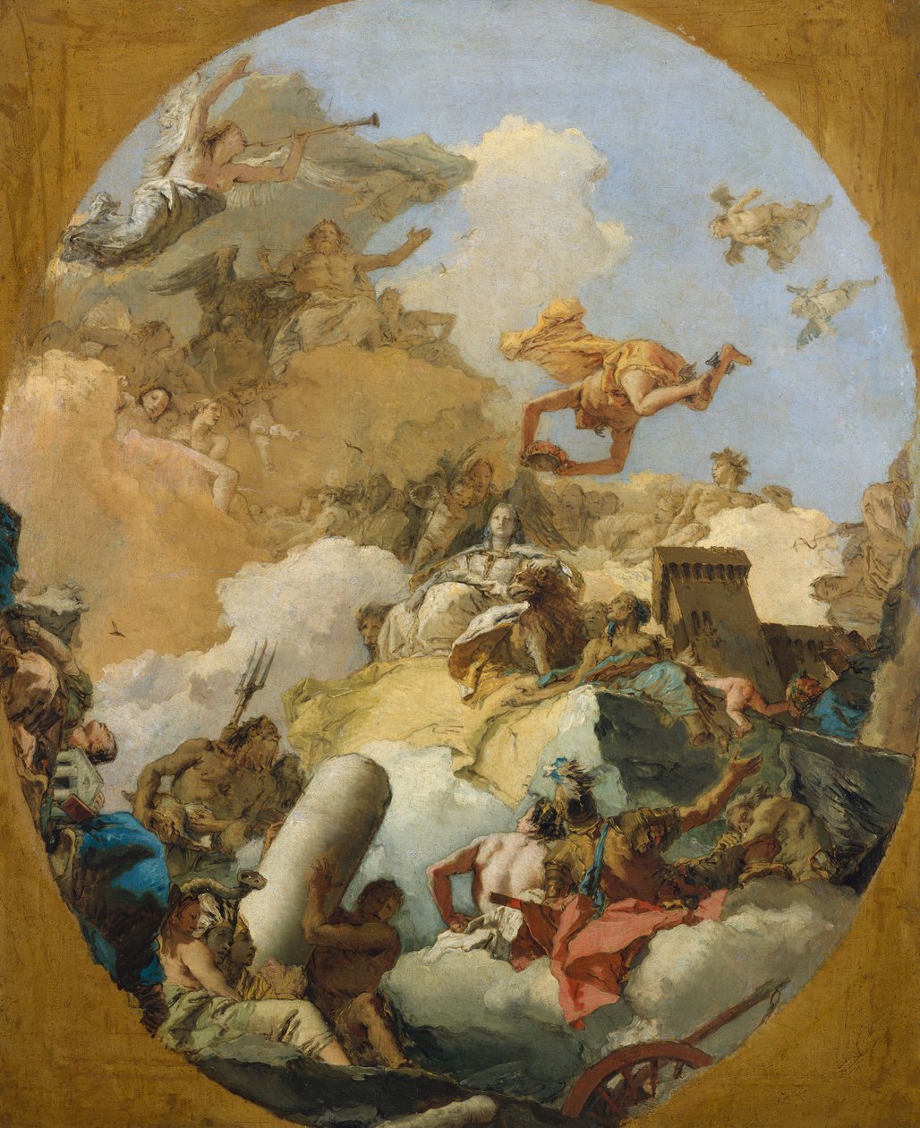 A Spanyol Monarchia apoteózisa, 1765 körül alkotó: Giovanni Battista Tiepolo