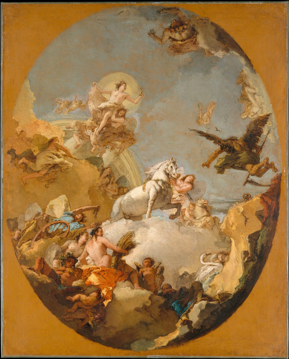 Der Wagen der Aurora alkotó: Giovanni Battista Tiepolo