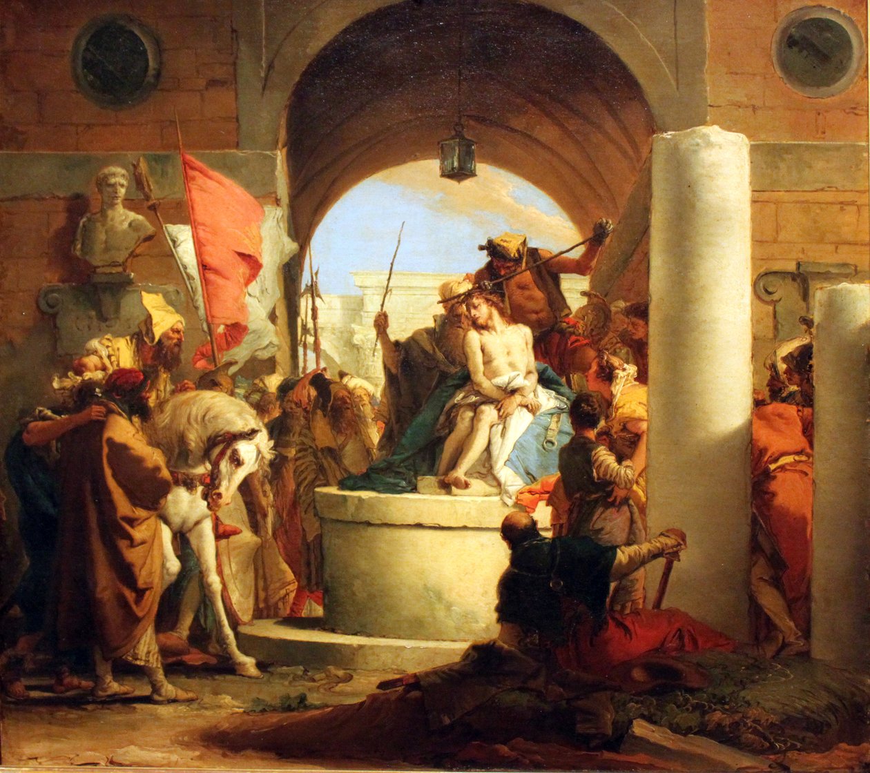 Töviskoronázás Deutsch: Dornenkrönung Christi Orosz: Töviskoronázás alkotó: Giovanni Battista Tiepolo
