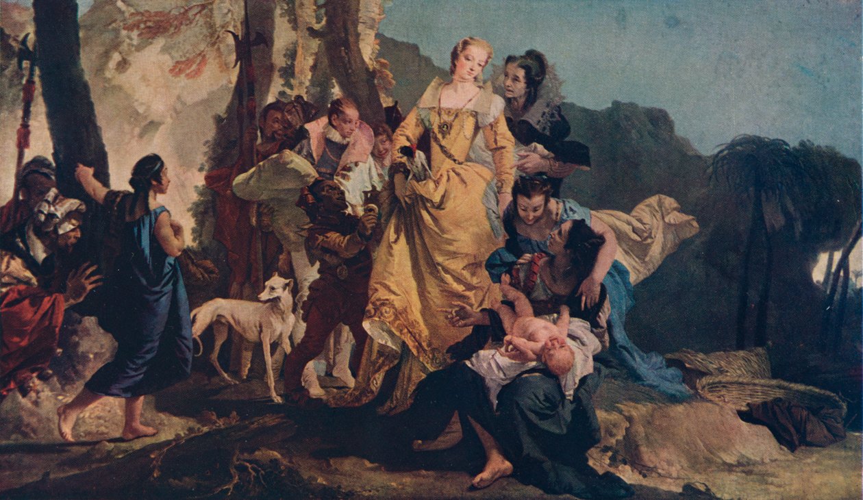 Mózes megtalálása, c1730 alkotó: Giovanni Battista Tiepolo