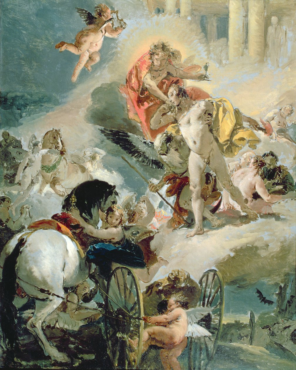 A Nap lovainak felszerelése, 1731 körül alkotó: Giovanni Battista Tiepolo