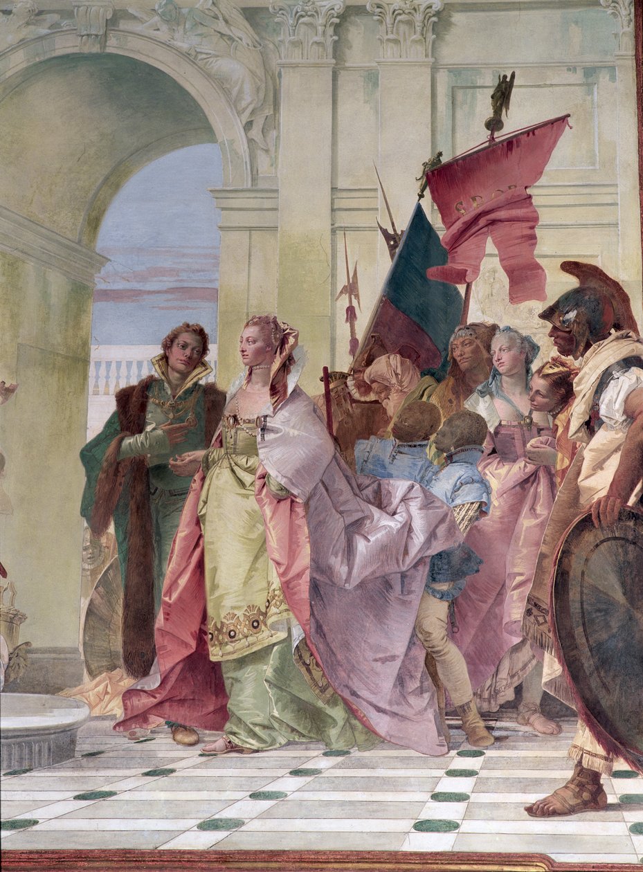 Scipio nagylelkűsége, részlet alkotó: Giovanni Battista Tiepolo
