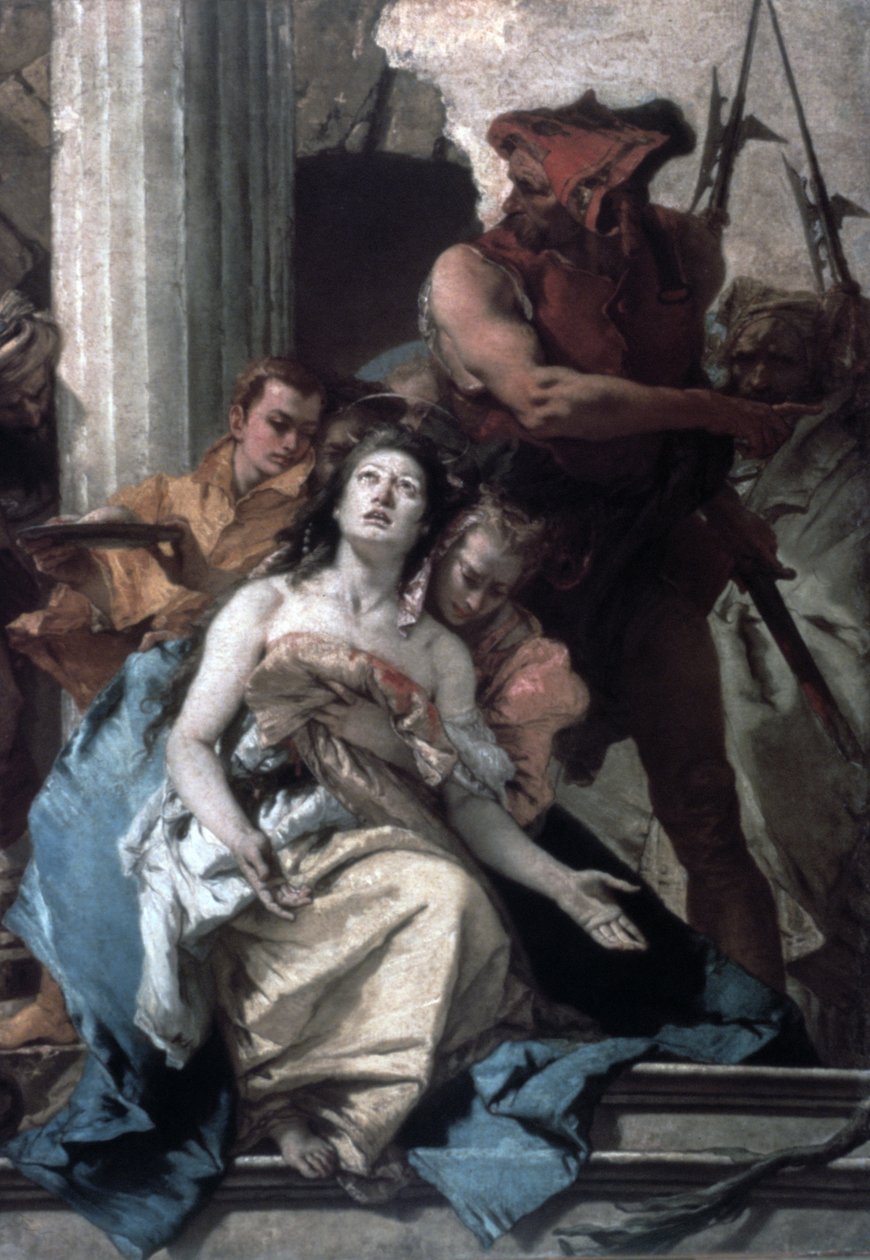 Szent Agatha mártíromsága, 1756 alkotó: Giovanni Battista Tiepolo