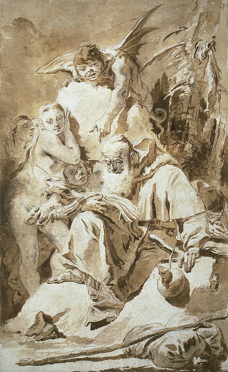 Szent Antal megkísértése alkotó: Giovanni Battista Tiepolo