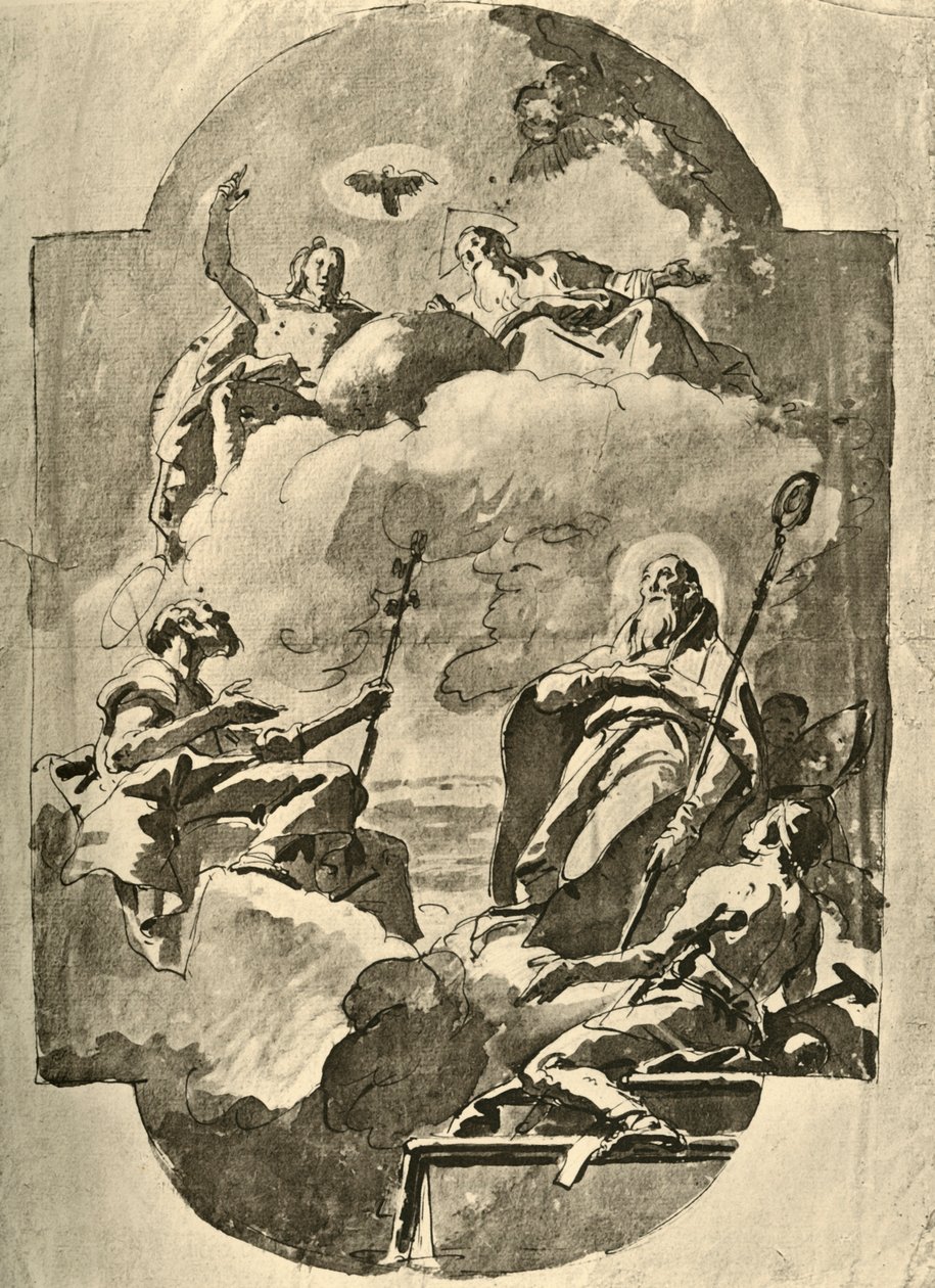 A Szentháromság és a szentek, 18. század közepe, 1928 alkotó: Giovanni Battista Tiepolo