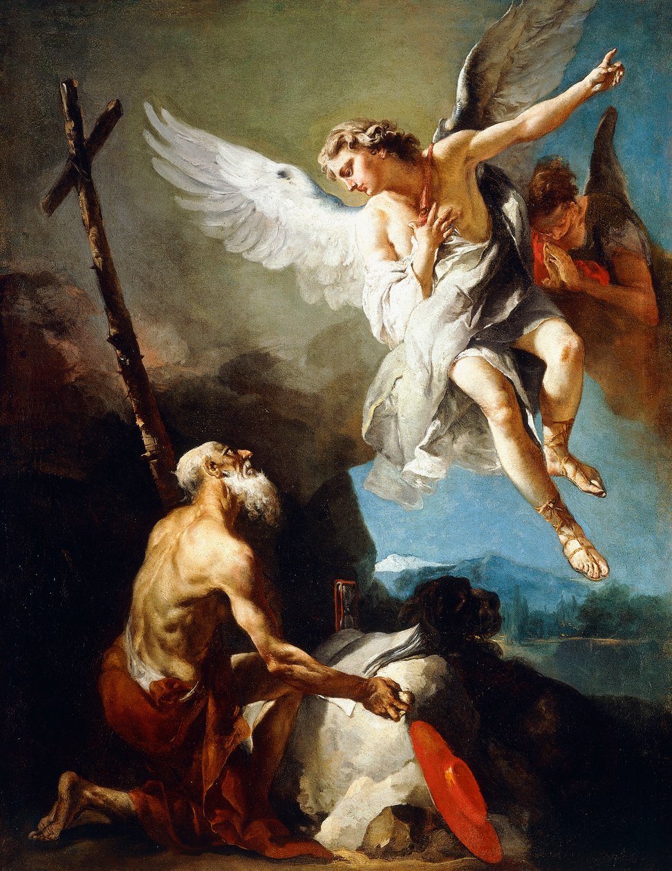 Szent Jeromos látomása, 1720-22 körül alkotó: Giovanni Battista Tiepolo