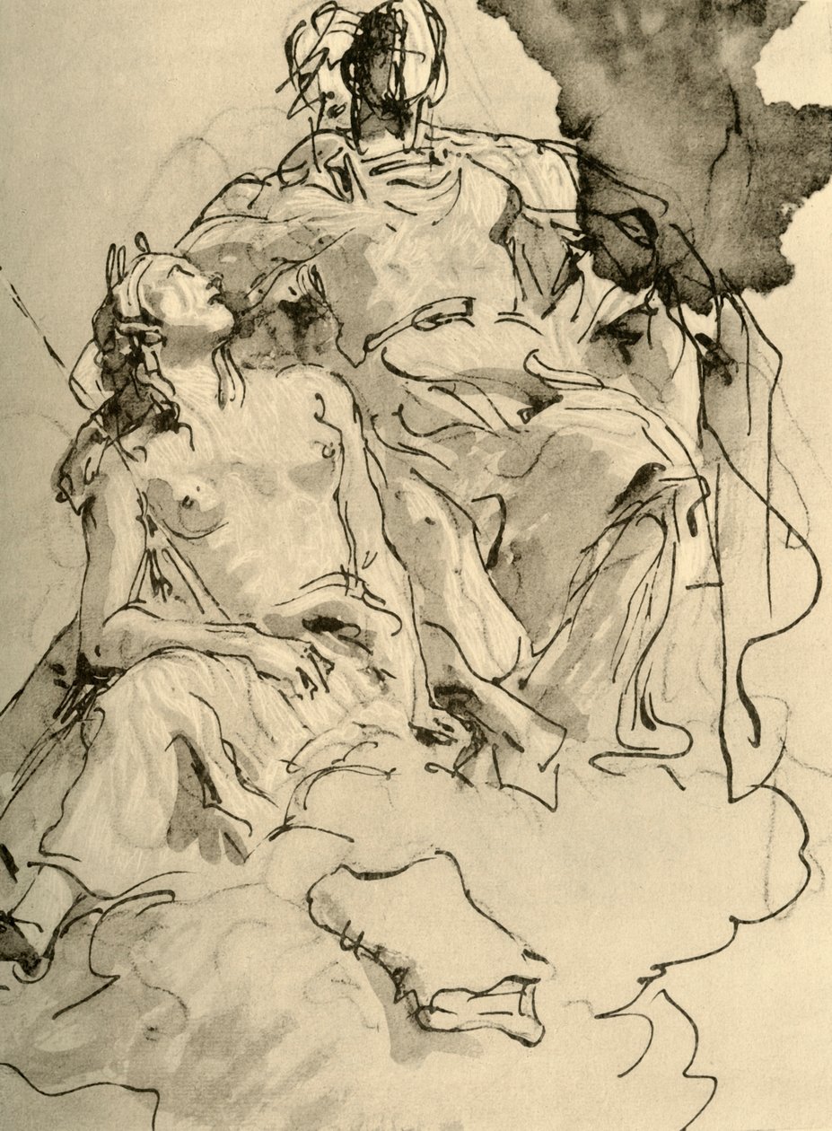 Két nő, 18. század közepe, 1928 alkotó: Giovanni Battista Tiepolo