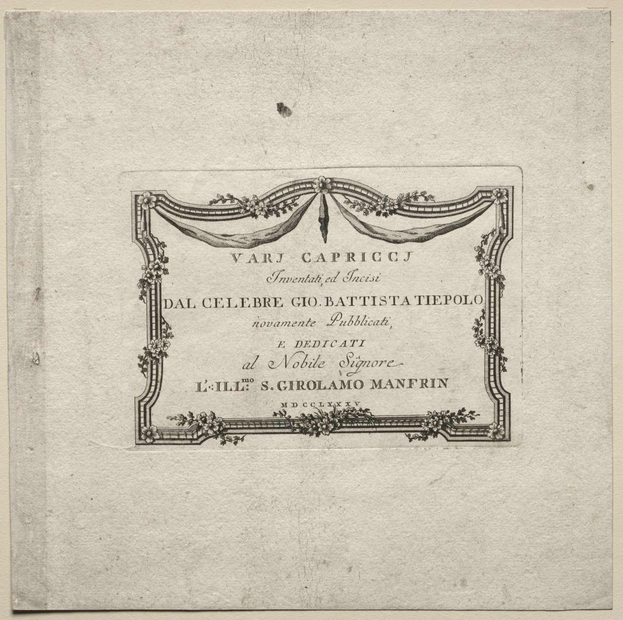 Különféle szeszélyek, 1785. alkotó: Giovanni Battista Tiepolo