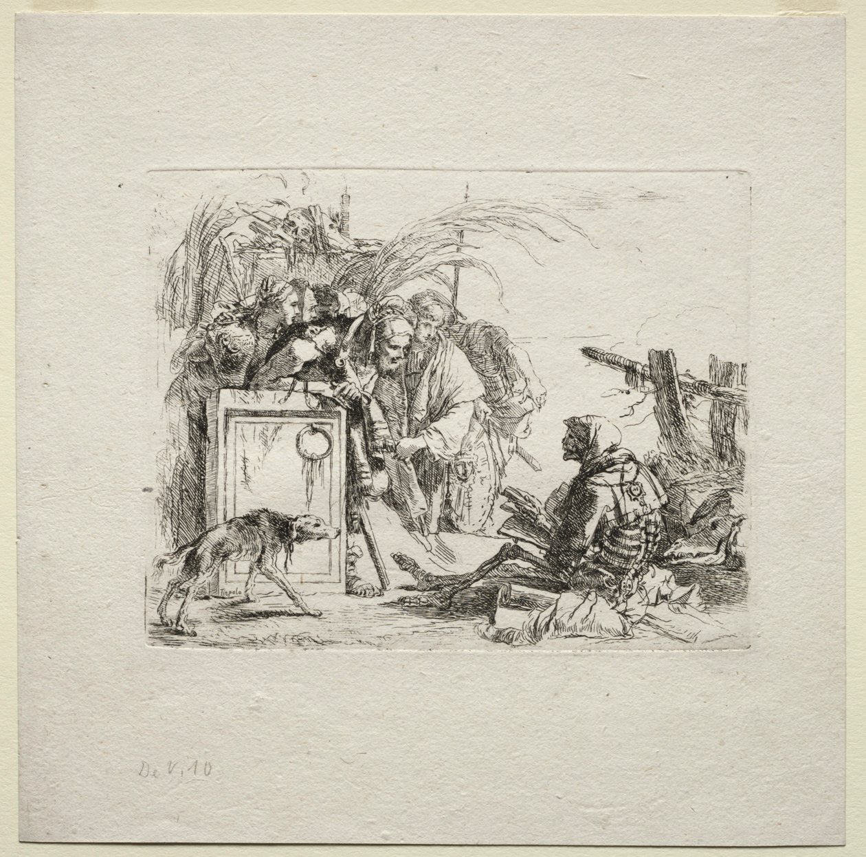 Különféle szeszélyek: Halált adó közönség, 1785. alkotó: Giovanni Battista Tiepolo
